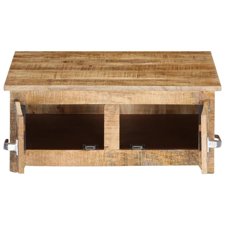 Table basse 70x70x30 cm Bois de manguier solide - 5