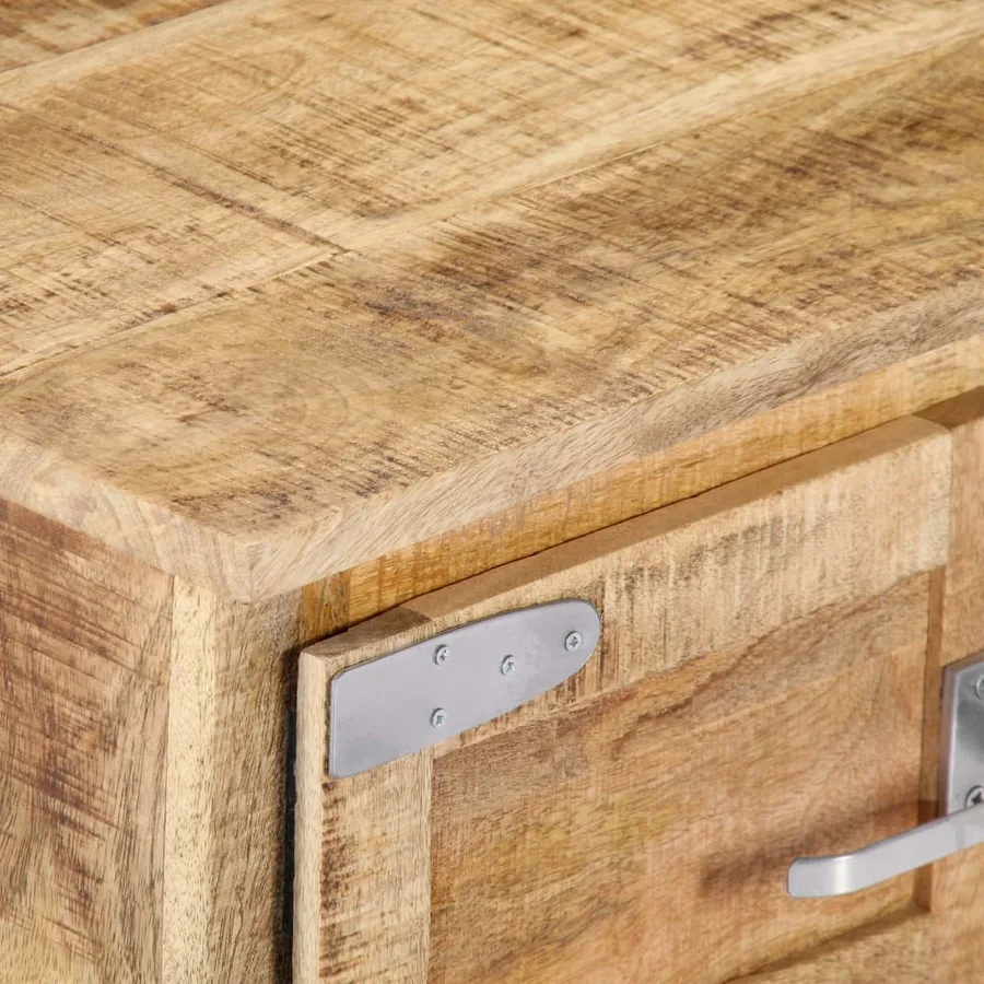 Table basse 70x70x30 cm Bois de manguier solide - 7