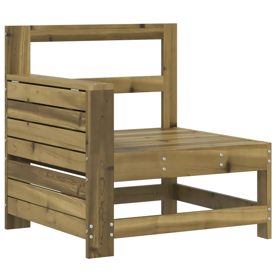 Salon de jardin 4 pcs bois de pin imprégné - 6