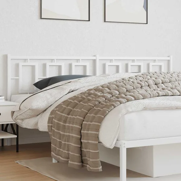Tête de lit de remplacement métal blanc 193 cm