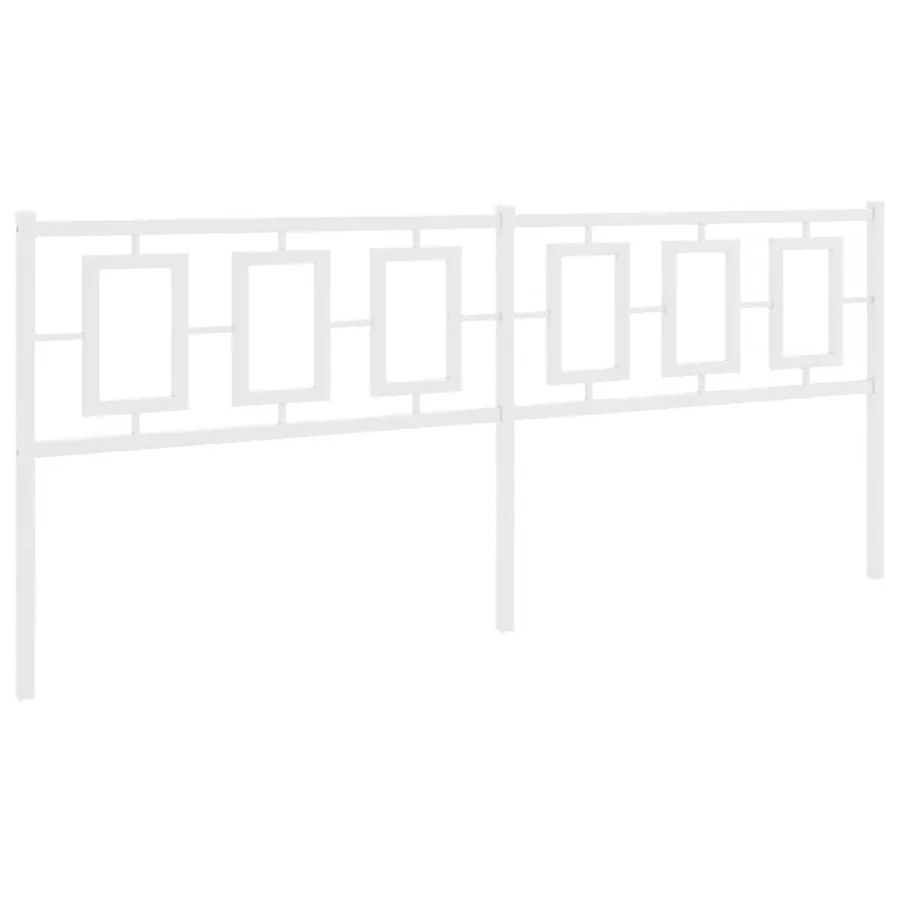 Tête de lit de remplacement métal blanc 193 cm - 5