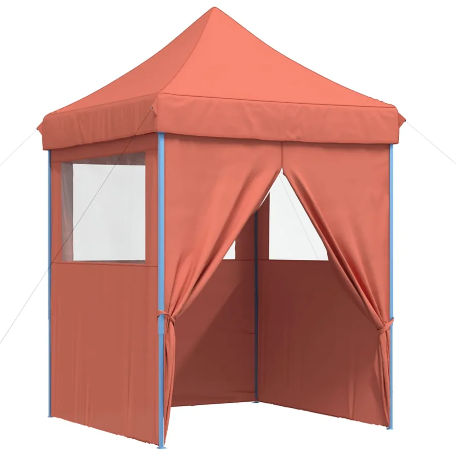 Tente de réception pliable escamotable avec 4 parois latérales - 6