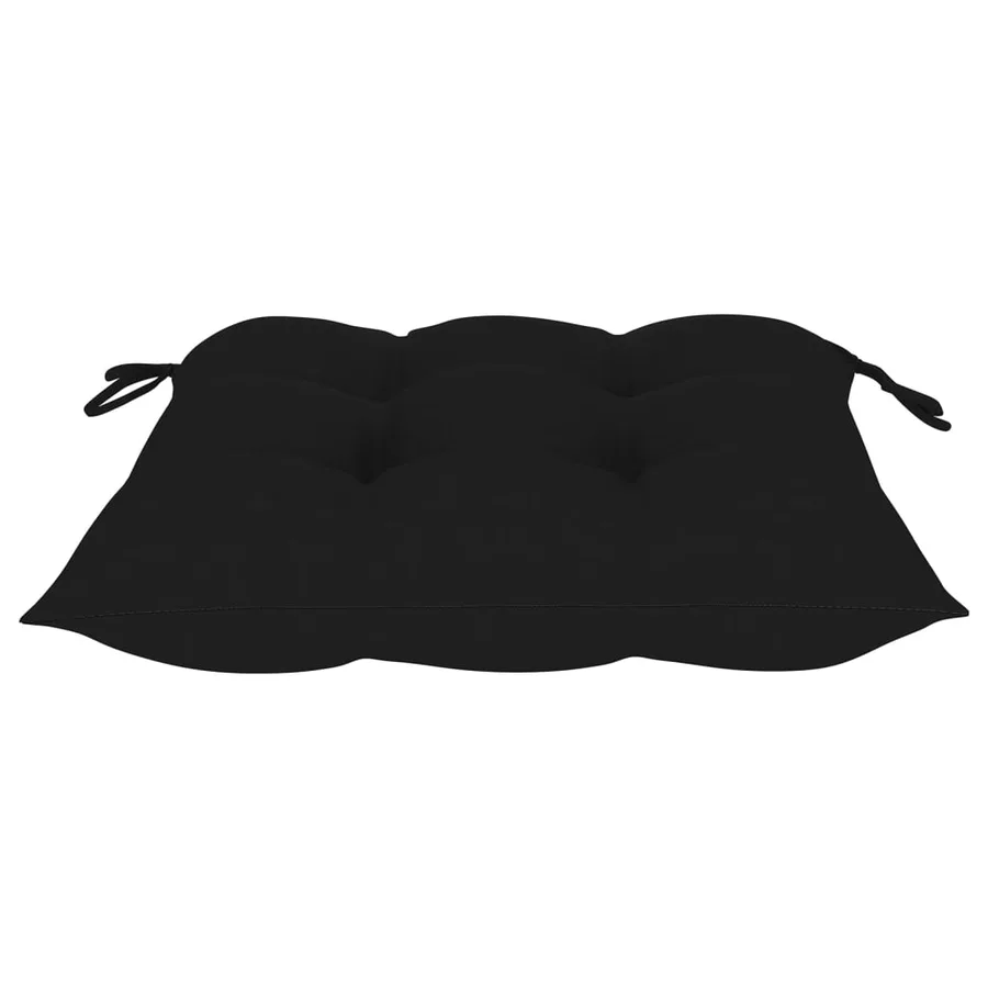Chaises pliables de jardin avec coussins lot de 4 Teck solide - 9