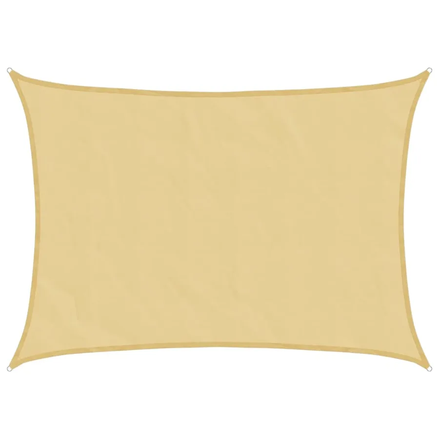 Voile d'ombrage sable 8x6 m 100 % polyester oxford - 2