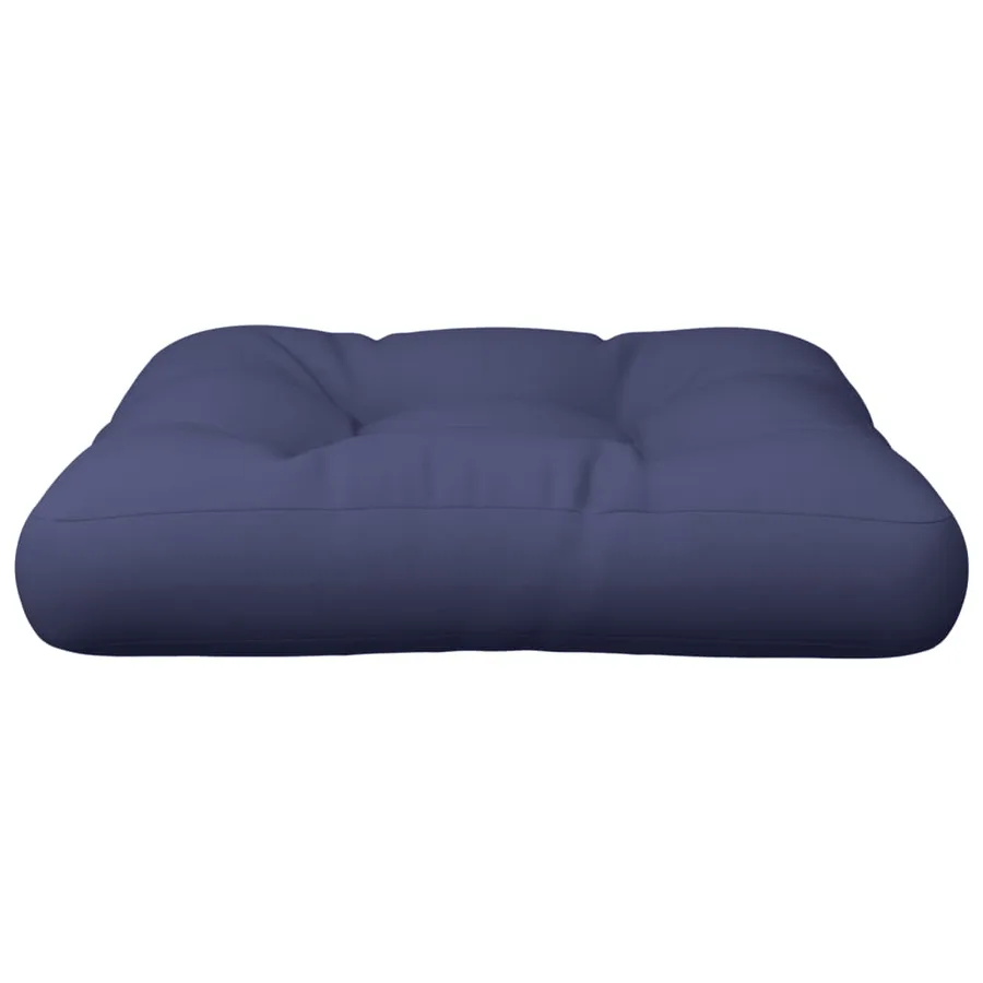 Coussin de palette bleu marine 60x61,5x10 cm tissu - 4