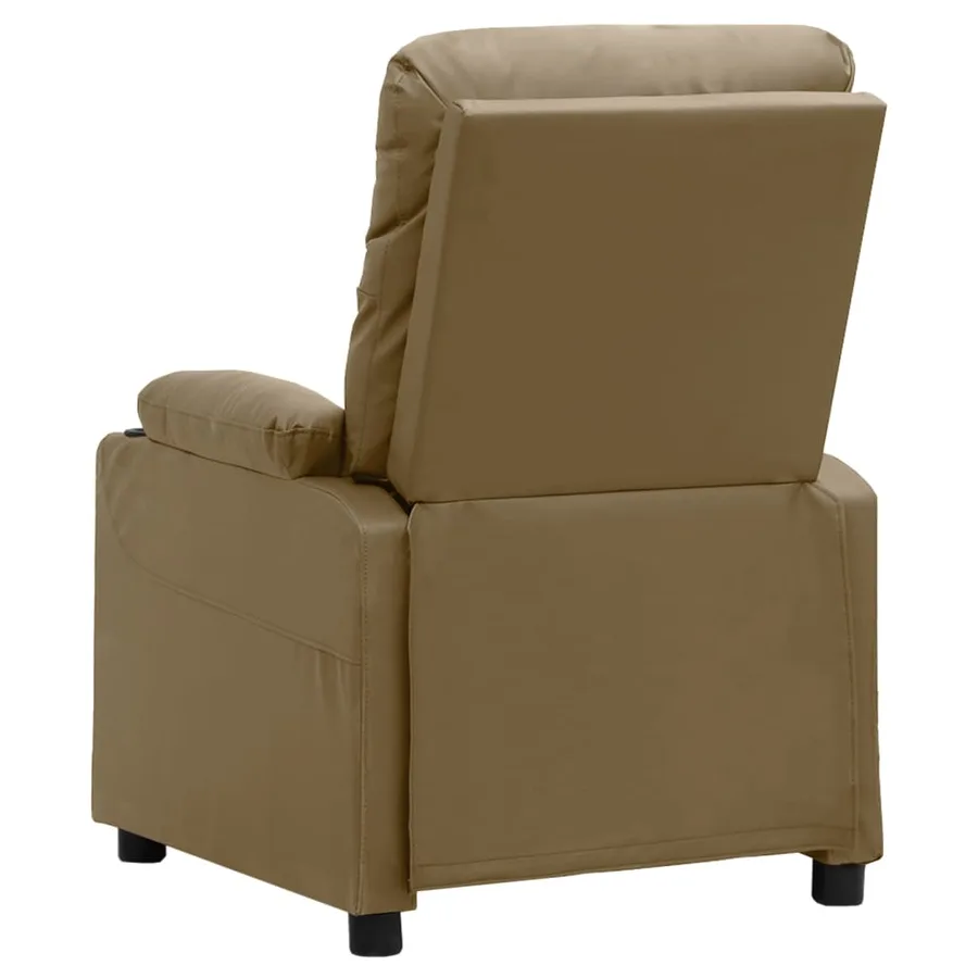 Fauteuil de massage électrique Cappuccino Similicuir - 5