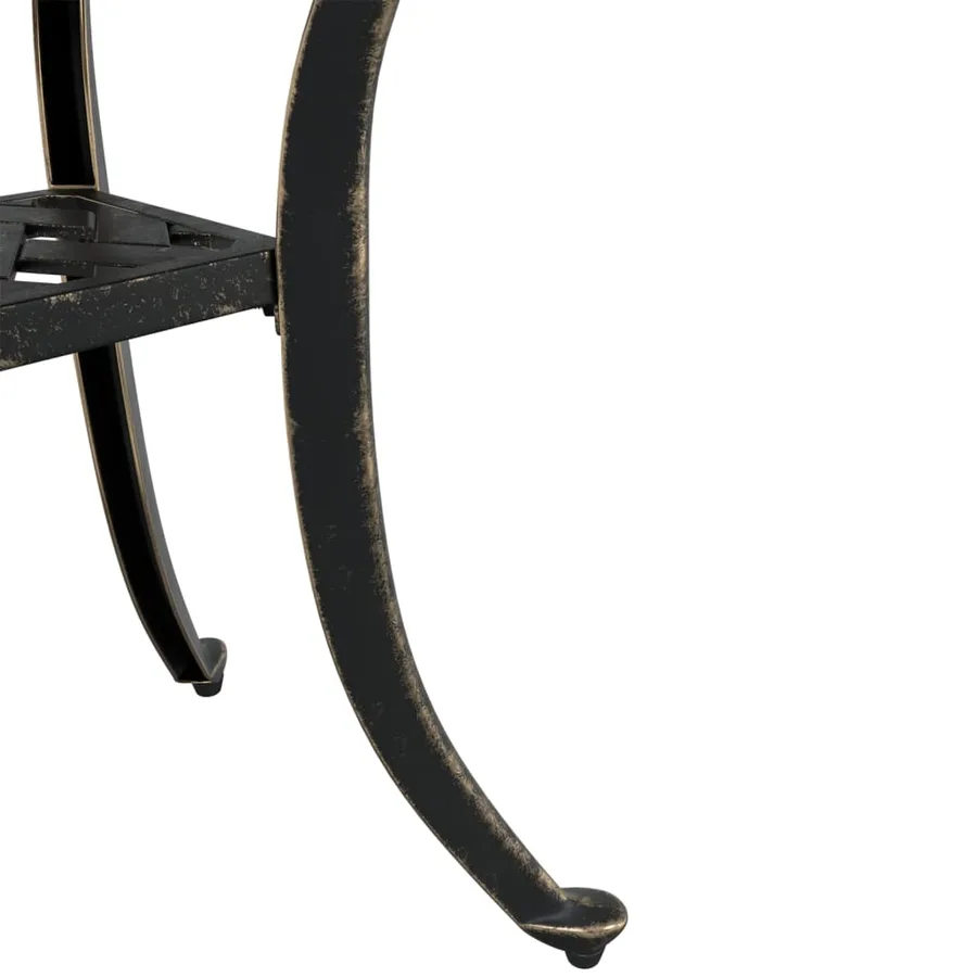 Table de jardin bronze 53x53x53 cm aluminium coulé - 10