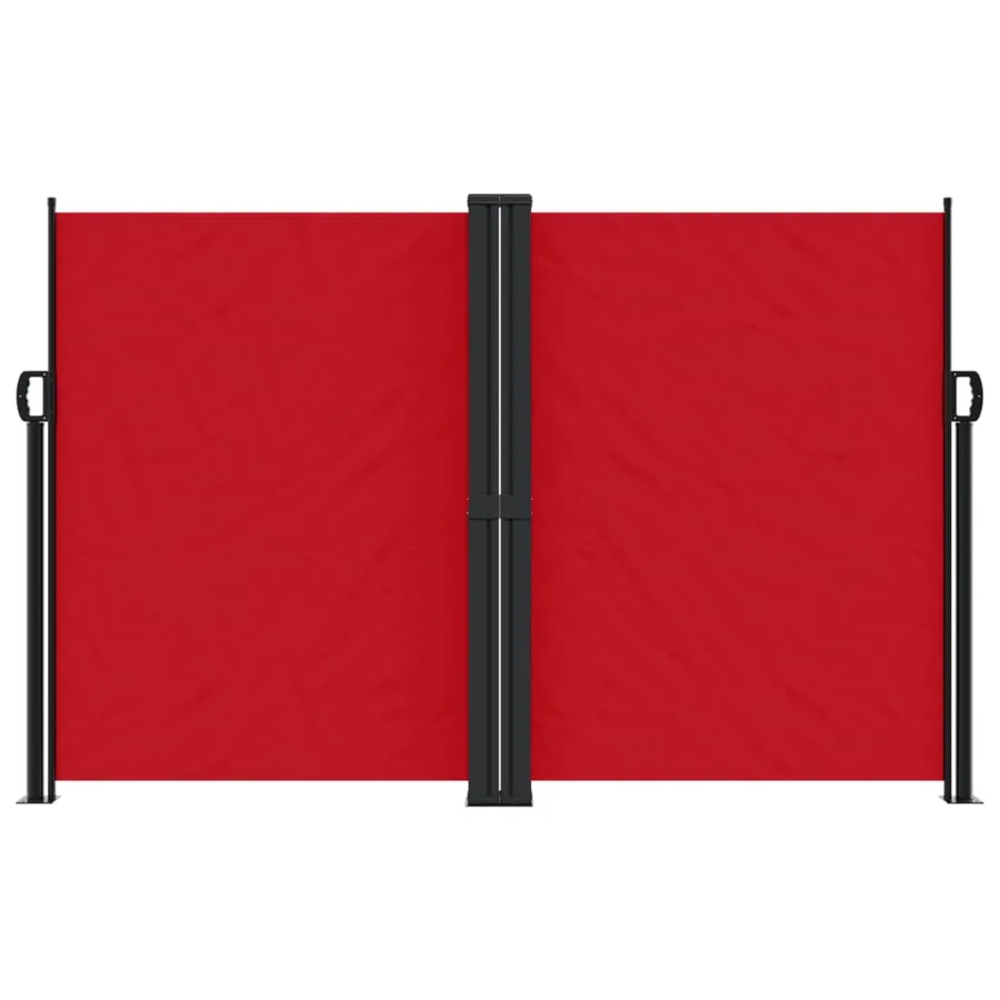 Auvent latéral rétractable rouge 160x1200 cm - 3