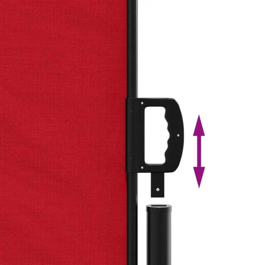 Auvent latéral rétractable rouge 160x1200 cm - 6