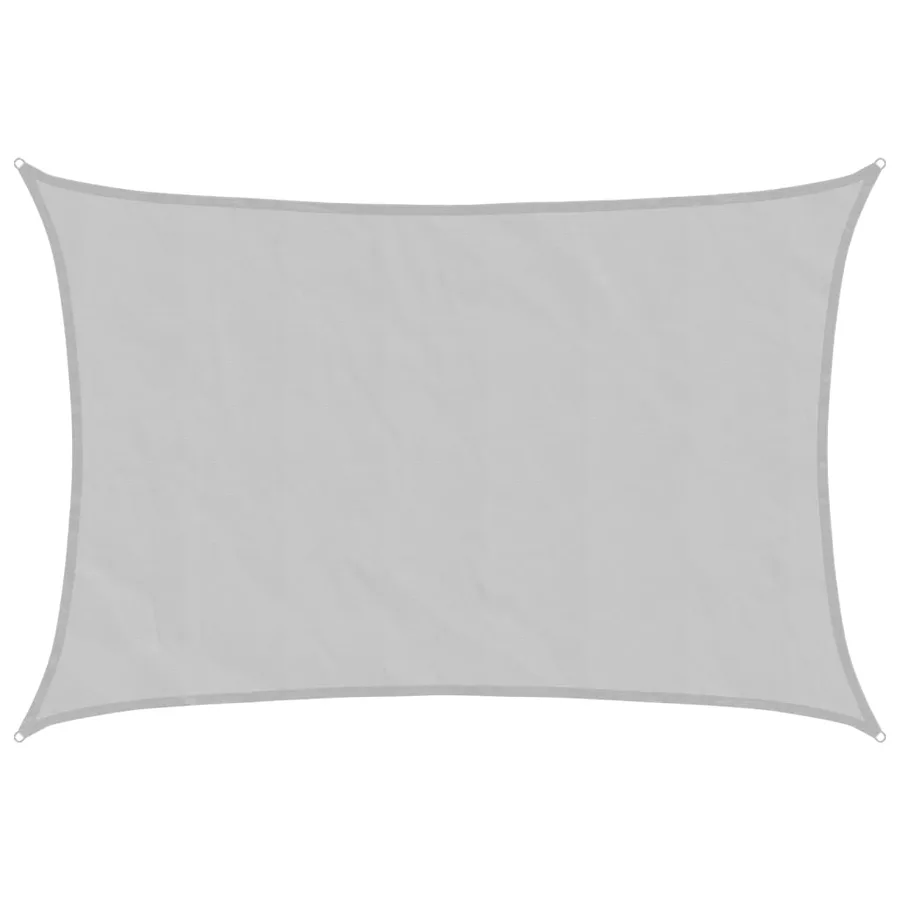 Voile d'ombrage gris clair 2,5x2 m 100% polyester oxford - 2
