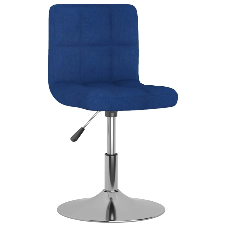 Chaises pivotantes à manger lot de 4 bleu tissu - 2