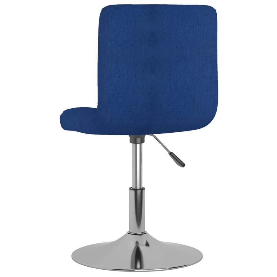Chaises pivotantes à manger lot de 4 bleu tissu - 6