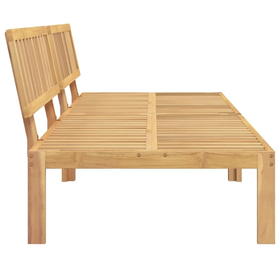 Canapés centraux palette de jardin 2 pcs bois massif d'acacia - 5