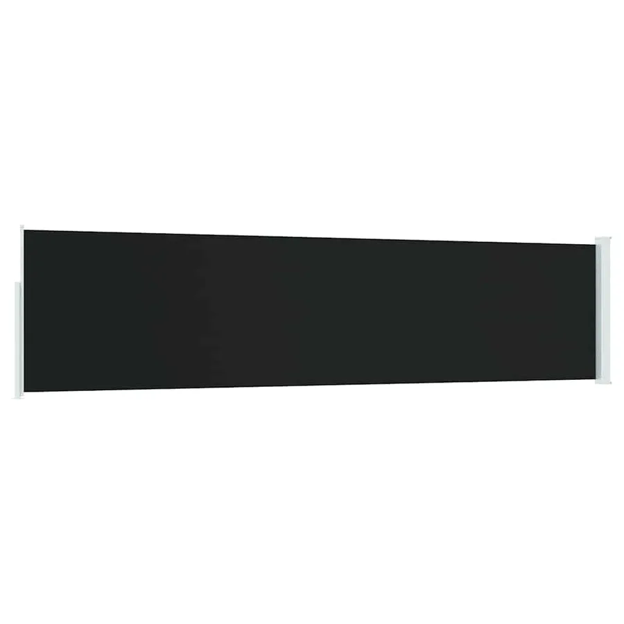 Auvent latéral rétractable de patio 120x500 cm Noir - 6