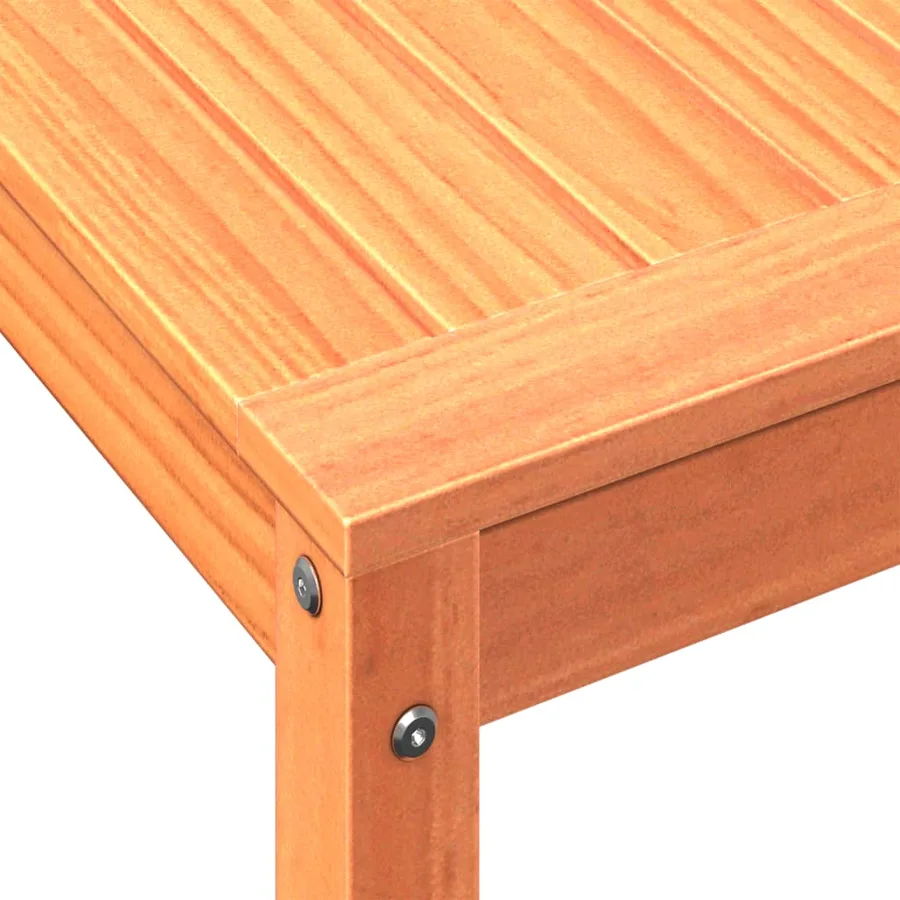 Table de rempotage avec étagère cire marron bois massif de pin - 8