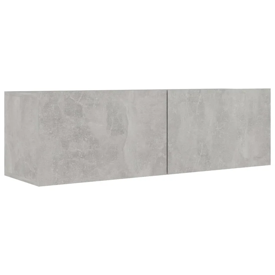 Ensemble de meuble TV 5 pcs Gris béton Bois d'ingénierie - 4