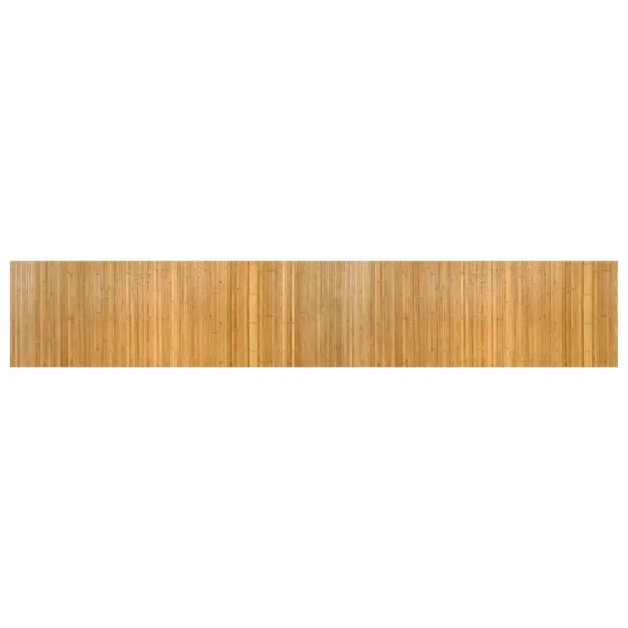 Tapis rectangulaire naturel 70x400 cm bambou - 2