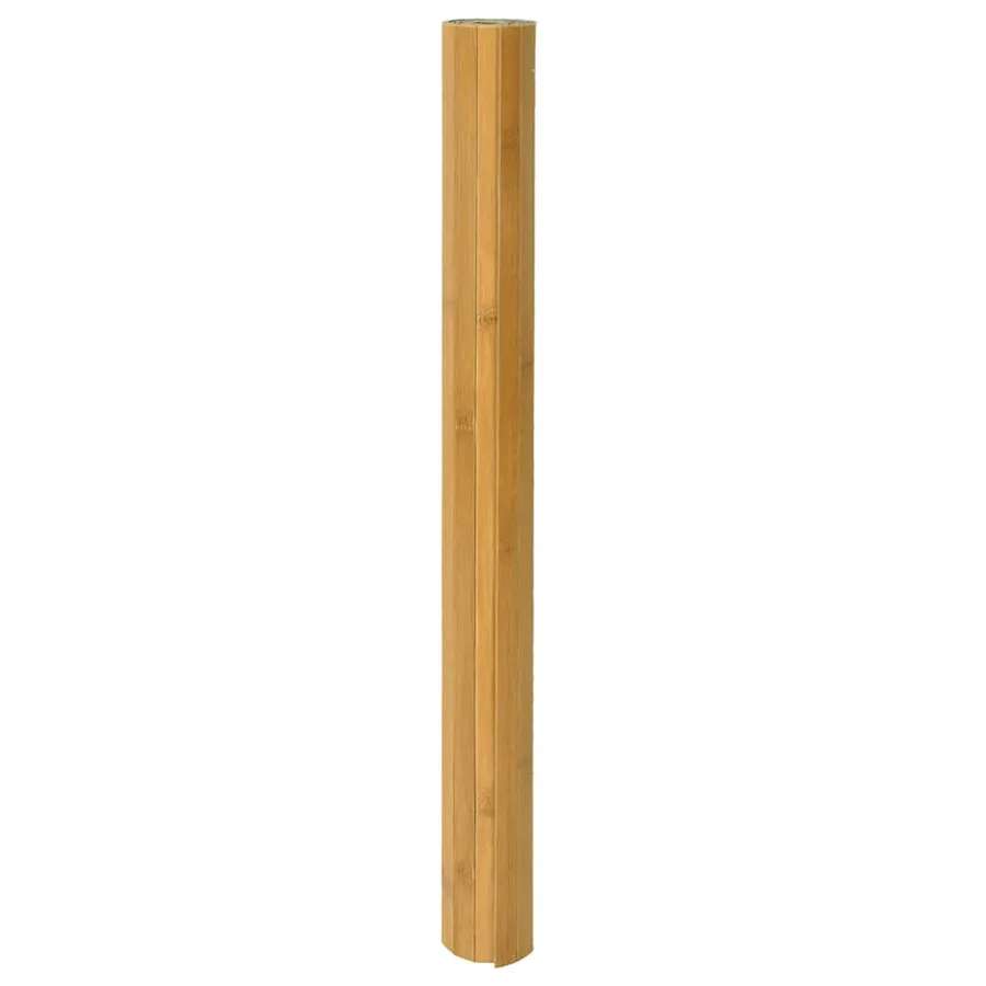 Tapis rectangulaire naturel 80x100 cm bambou - 3