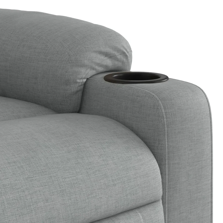Fauteuil inclinable Gris clair Tissu - 8
