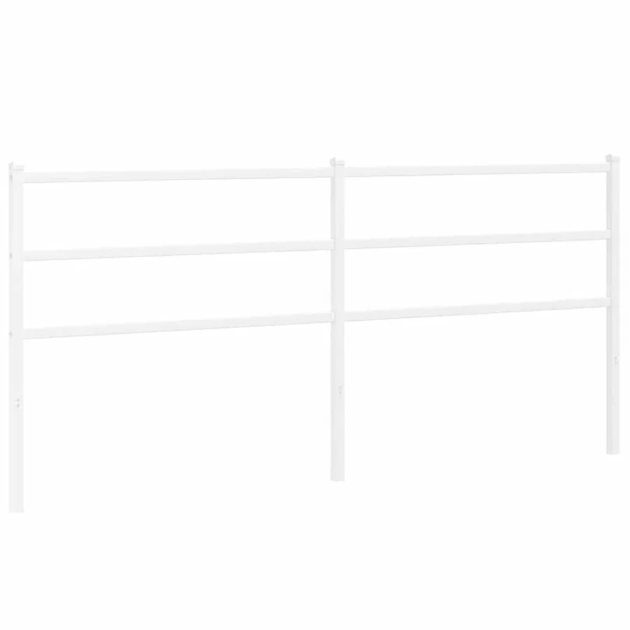 Tête de lit de remplacement métal blanc 200 cm - 2