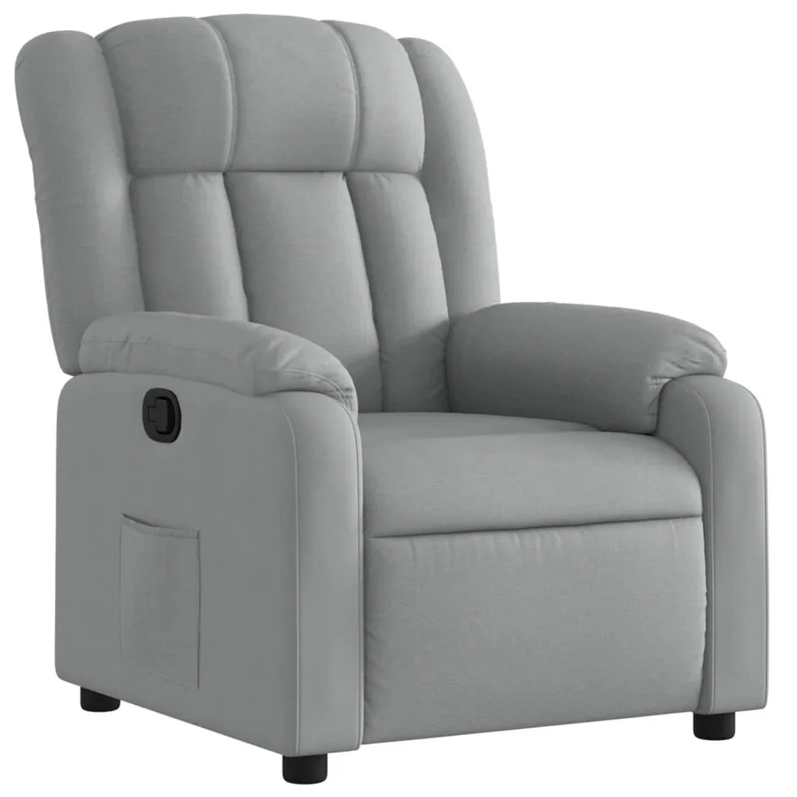 Fauteuil inclinable Gris clair Tissu - 2