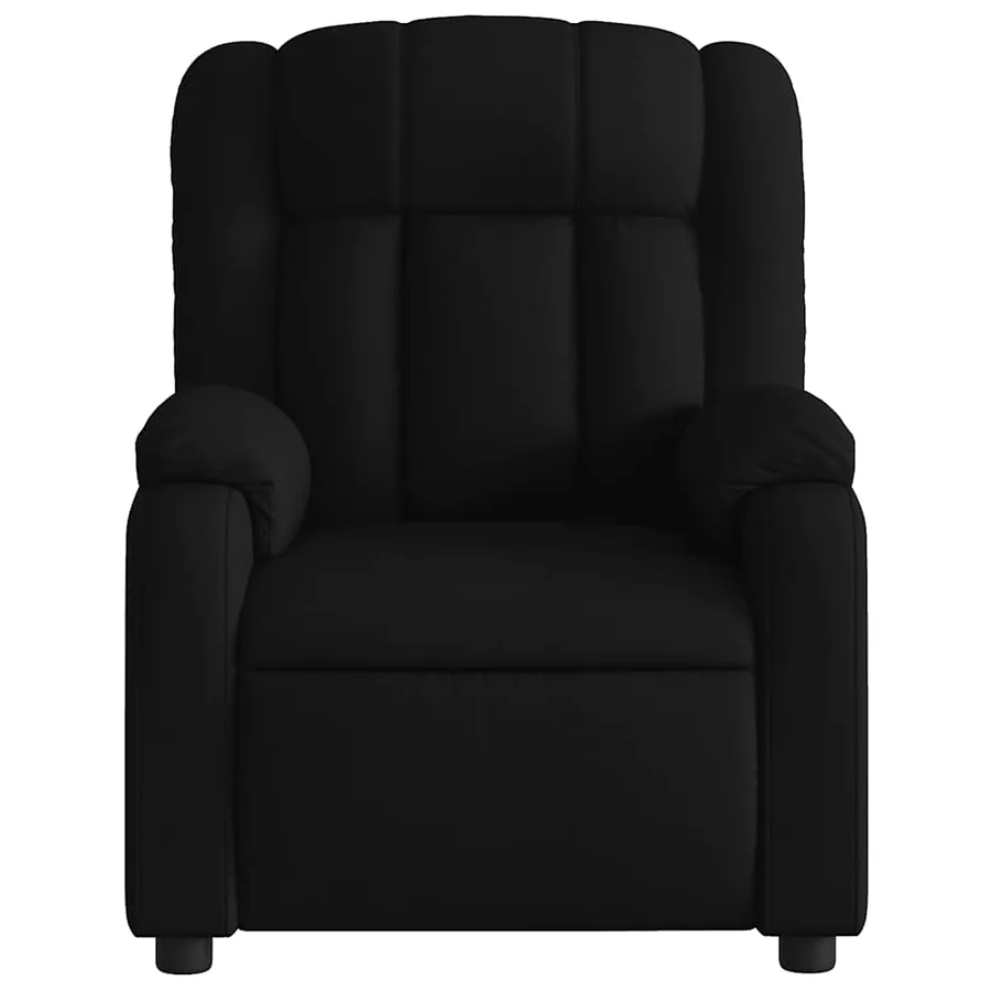Fauteuil de massage inclinable Noir Tissu - 8