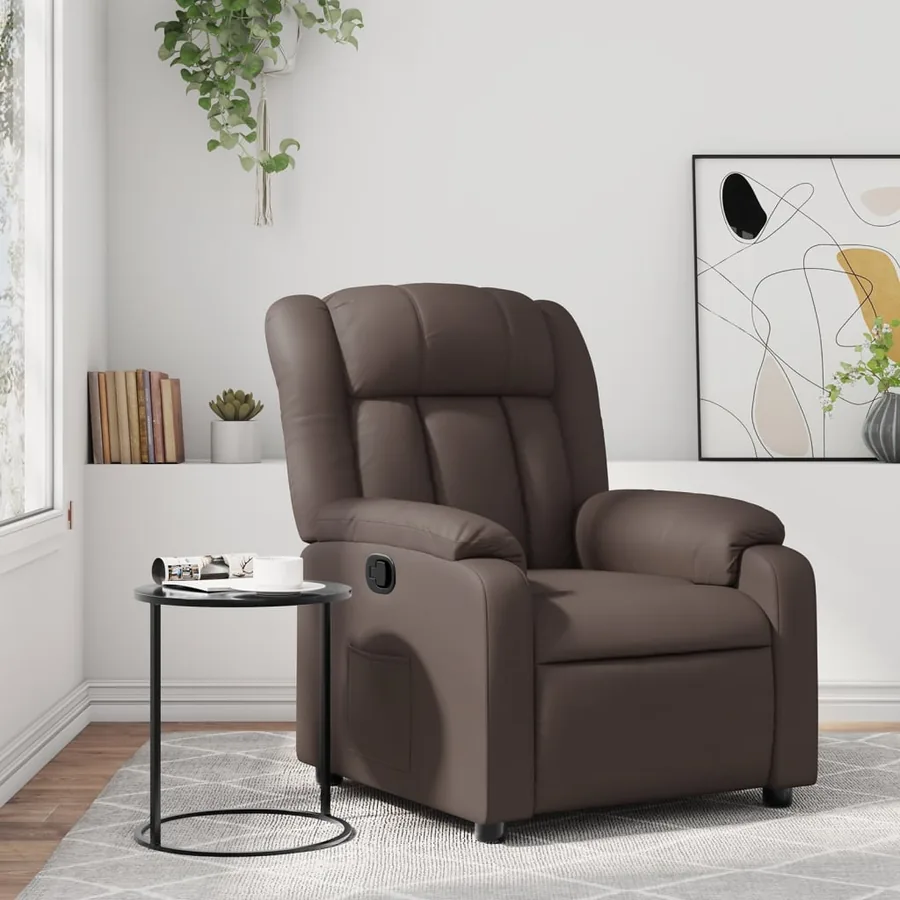 Fauteuil inclinable Marron Similicuir