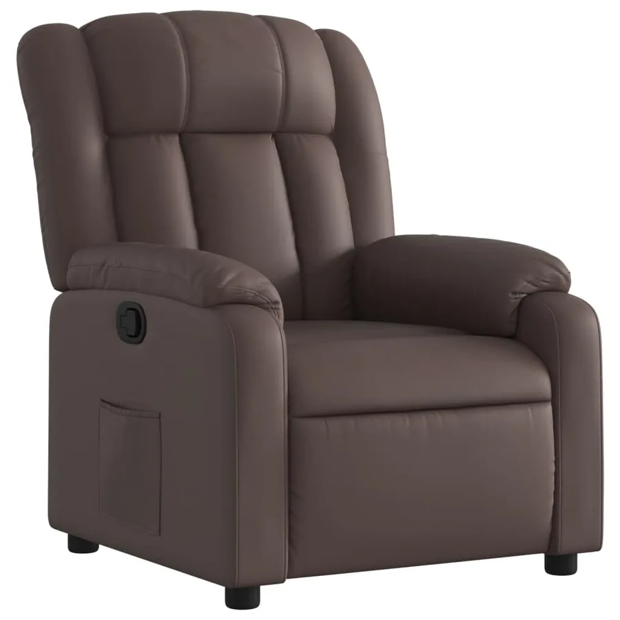 Fauteuil inclinable Marron Similicuir - 2