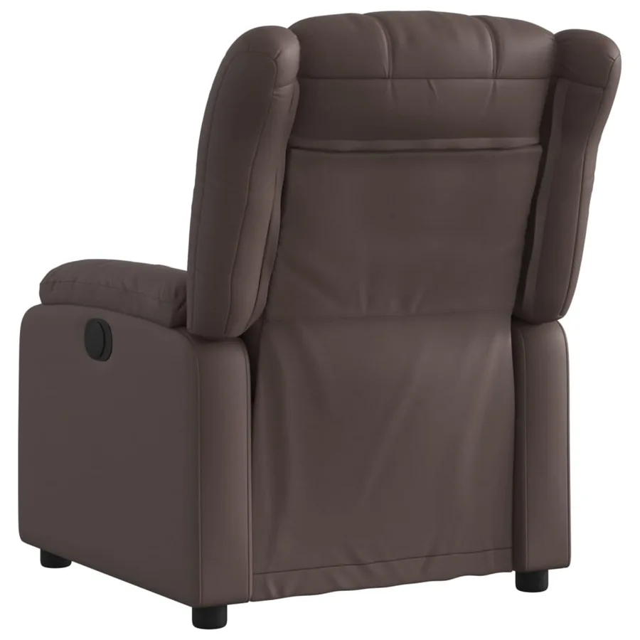 Fauteuil inclinable Marron Similicuir - 3