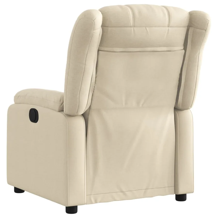 Fauteuil inclinable Crème Tissu - 3