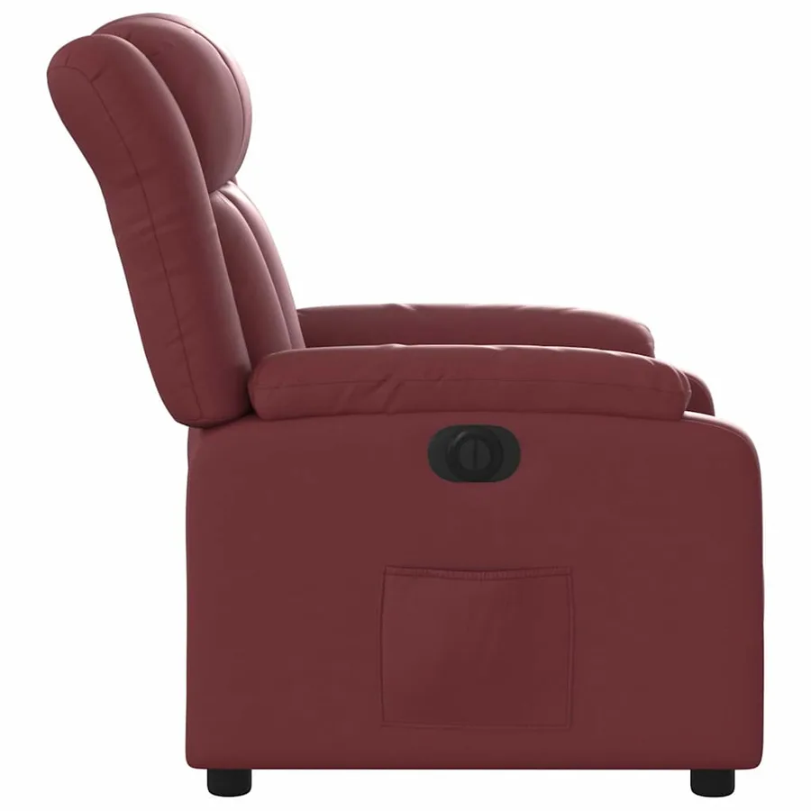 Fauteuil inclinable électrique Rouge bordeaux Similicuir - 10