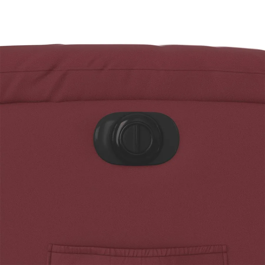 Fauteuil inclinable électrique Rouge bordeaux Similicuir - 12