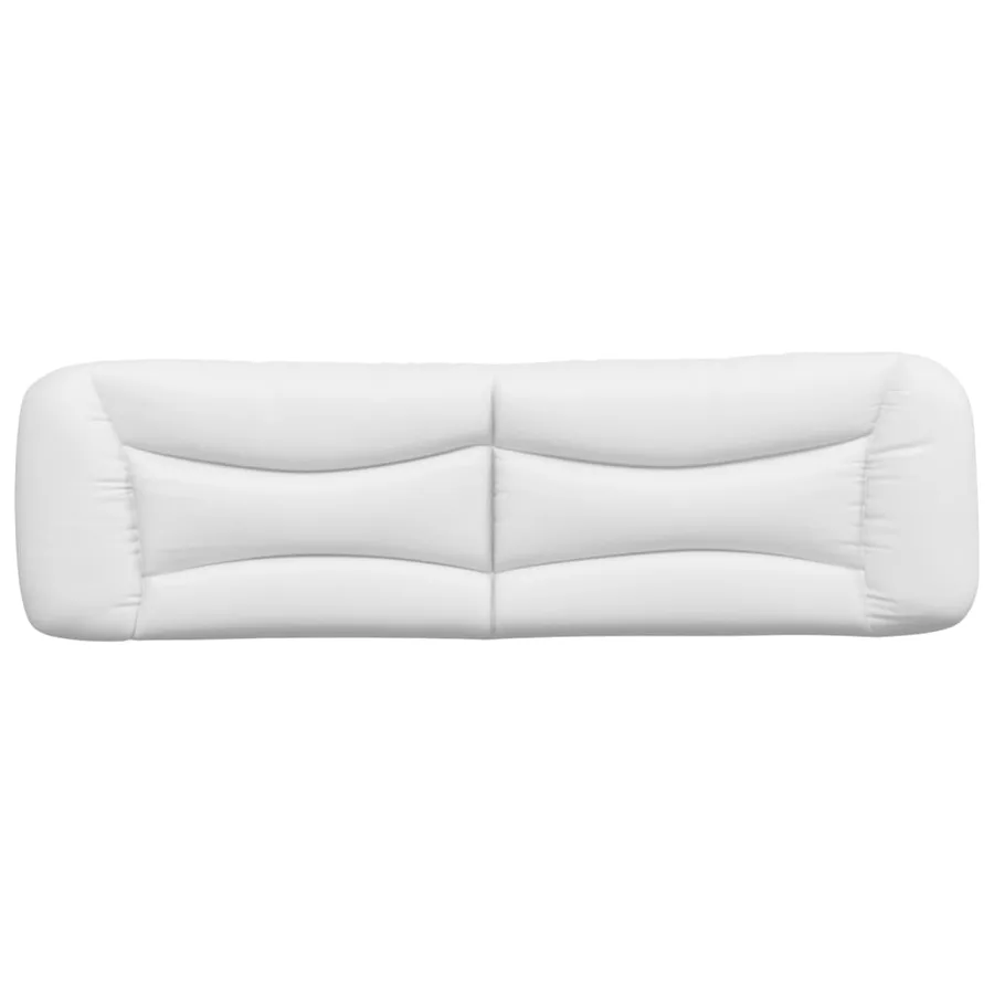 Coussin de tête de lit Hvar blanc 180 cm similicuir - 5