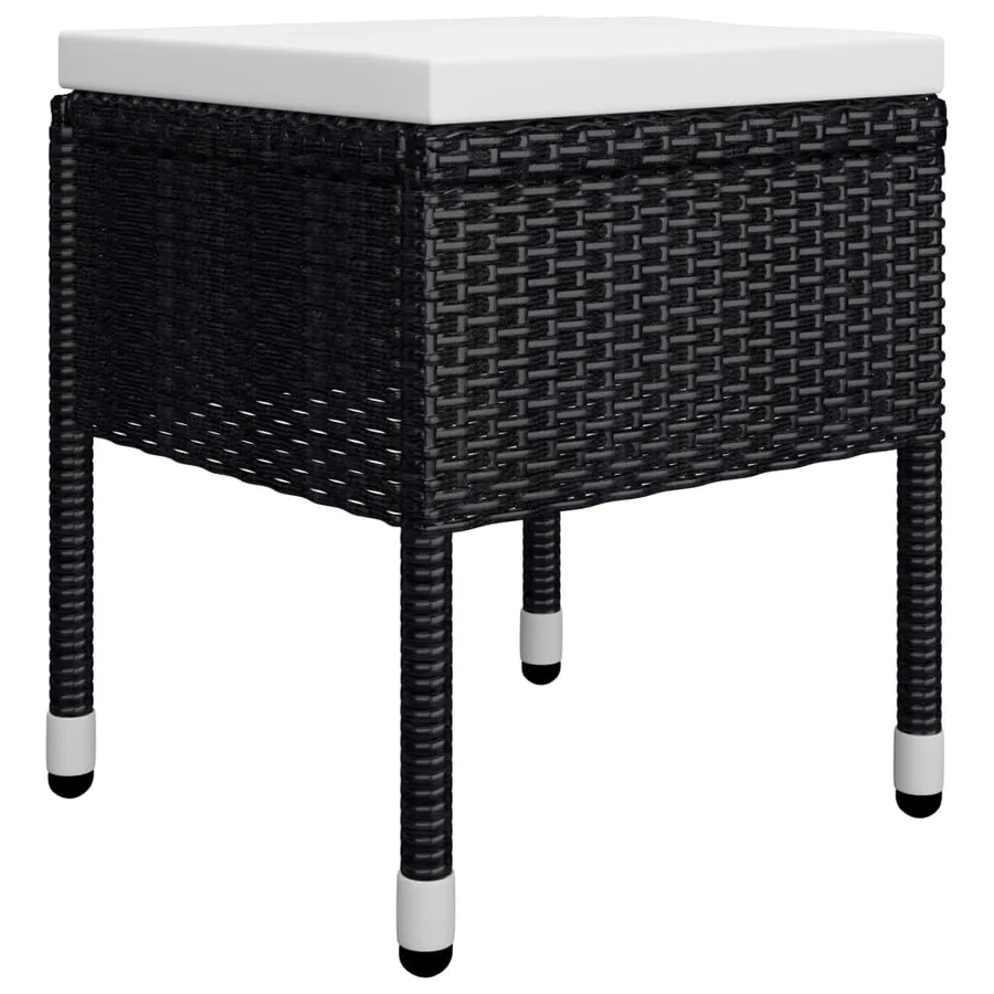 Ensemble à manger de jardin 5 pcs Noir - 9