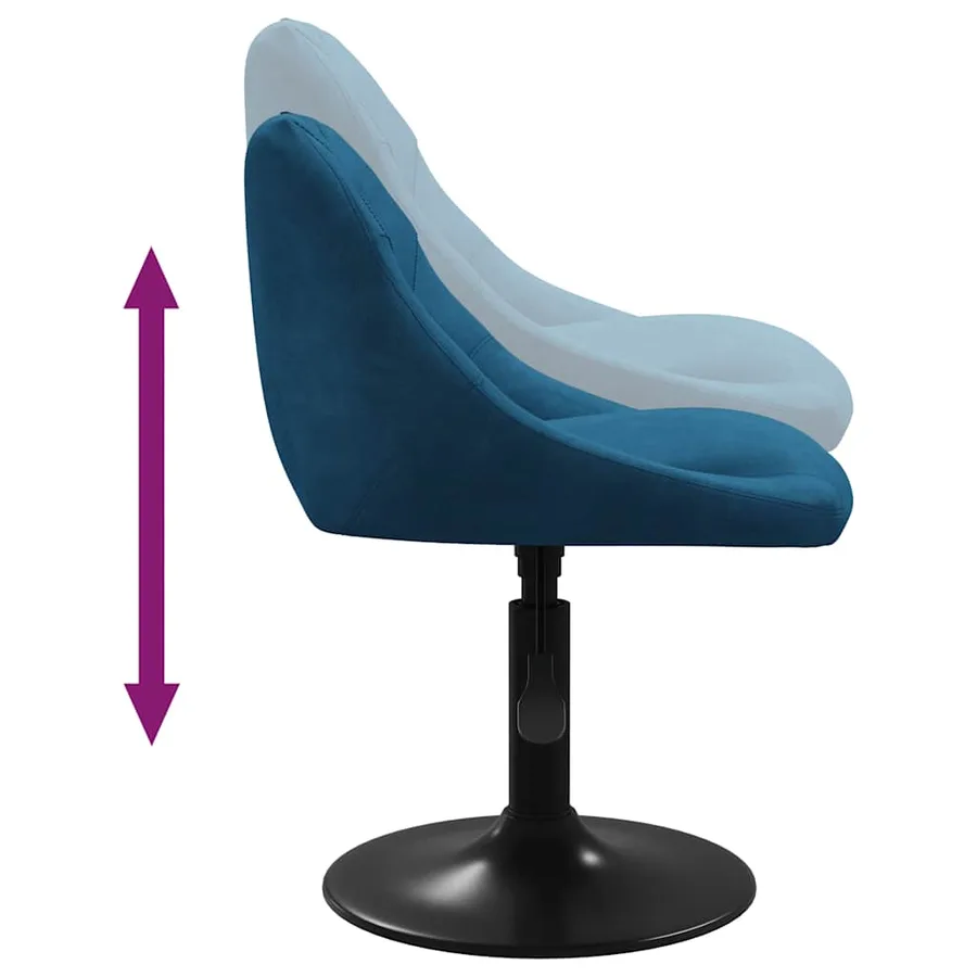 Tabouret de bar Bleu Velours - 6