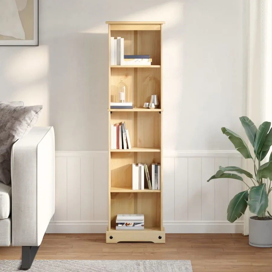 Bibliothèque Corona 46x20x170 cm bois de pin massif - 3