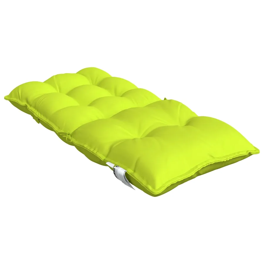 Coussins de chaise à dossier bas lot de 4 vert vif - 6