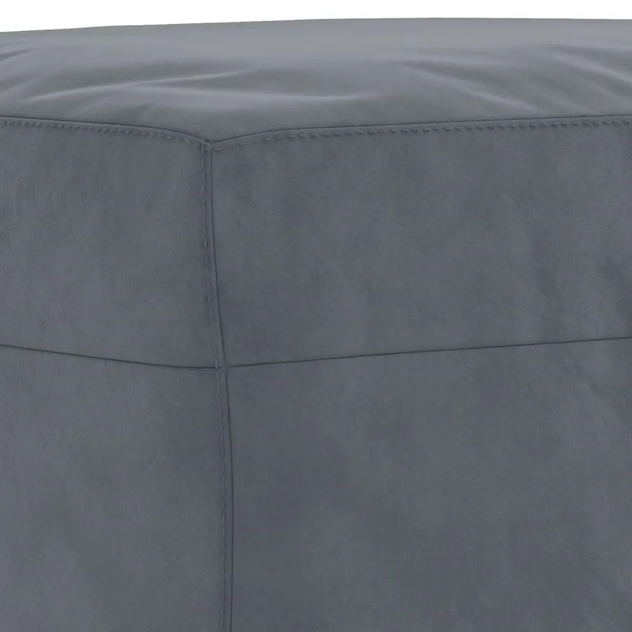 Ensemble de canapés 3 pcs avec coussins gris foncé velours - 6