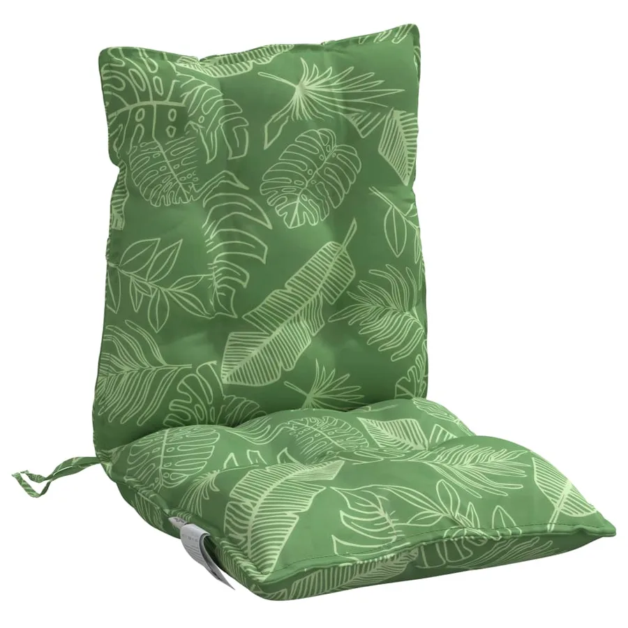 Coussins de chaise à dossier bas lot de 6 modèle de feuille - 5