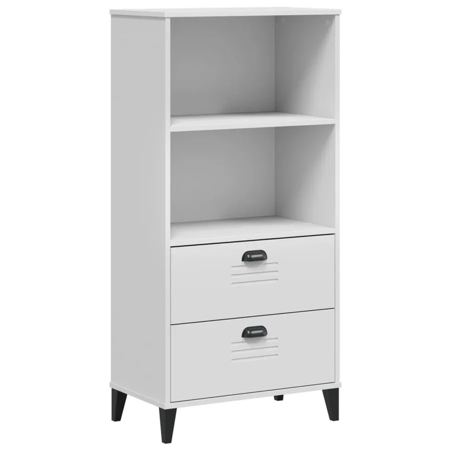 Bibliothèque VIKEN blanc 60x35x123 cm bois d'ingénierie - 2