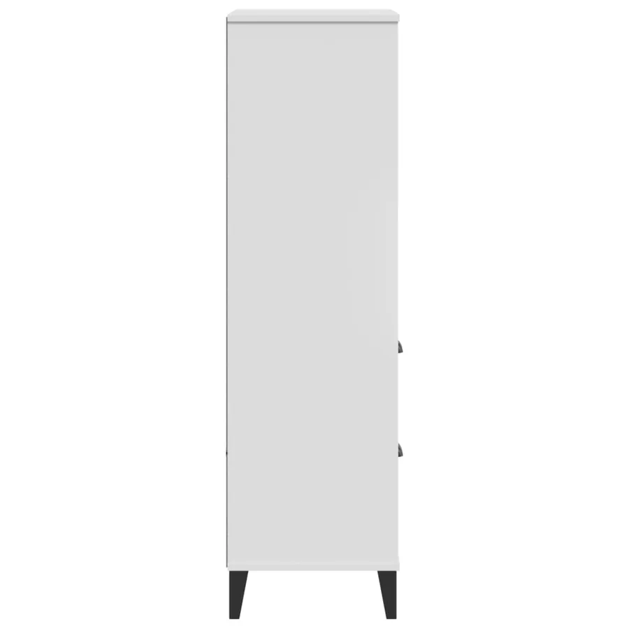 Bibliothèque VIKEN blanc 60x35x123 cm bois d'ingénierie - 7