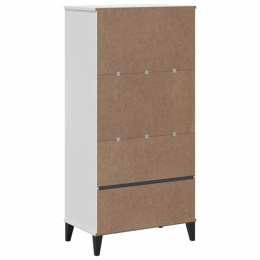 Bibliothèque VIKEN blanc 60x35x123 cm bois d'ingénierie - 8