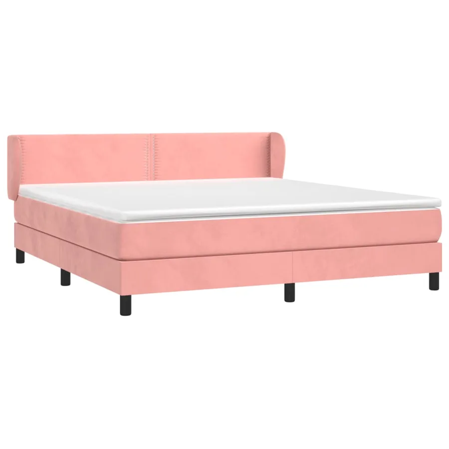 Sommier à lattes de lit avec matelas Rose 180x200 cm Velours - 3