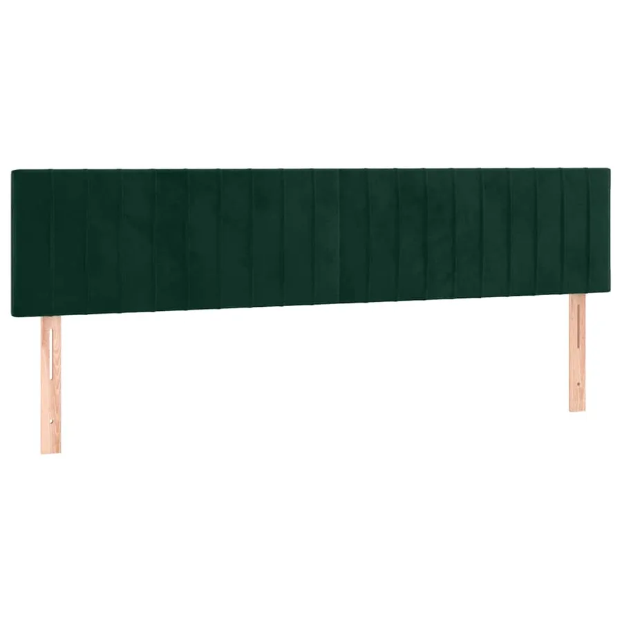 Sommier à lattes de lit et matelas Vert foncé 200x200cm Velours - 6