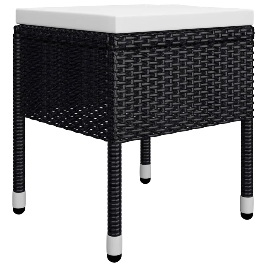 Ensemble à manger de jardin 5 pcs Noir - 10