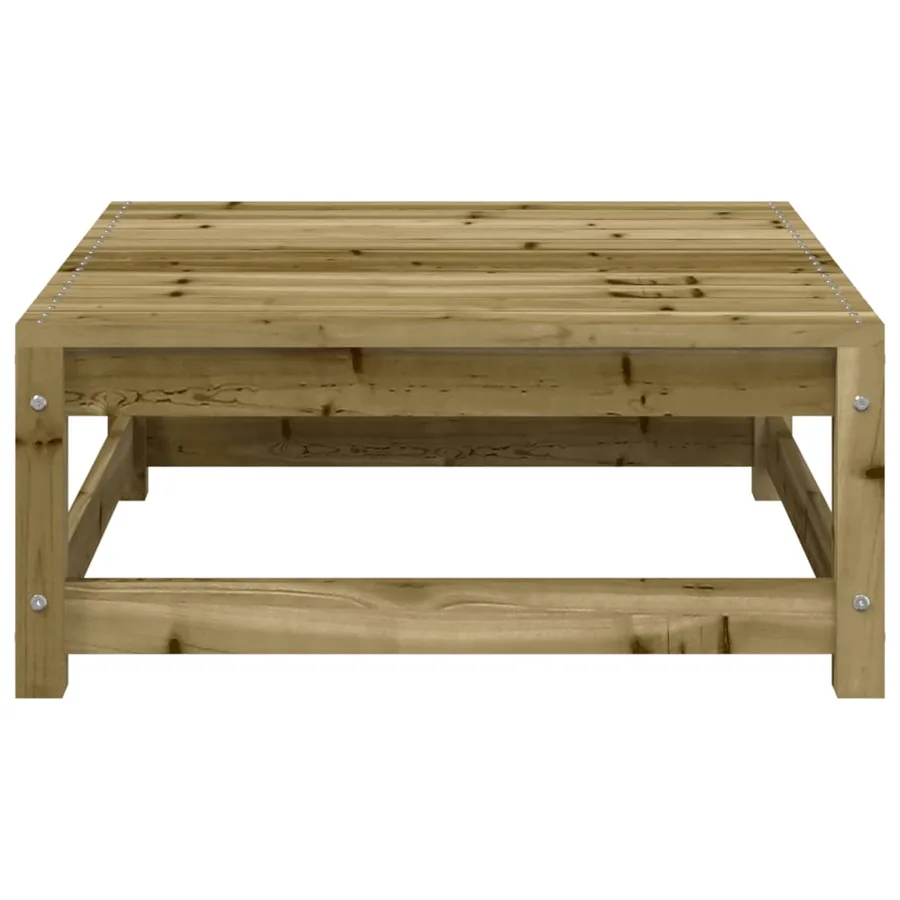 Canapé de jardin sans accoudoirs avec coussins et repose-pieds - 9