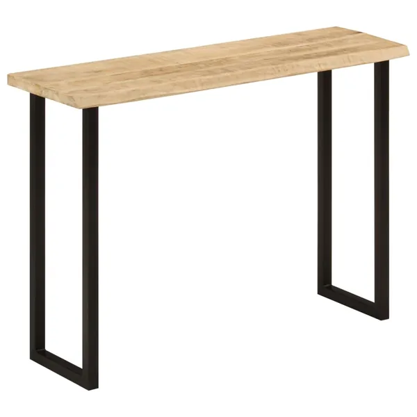 Table console à live edge 105x33x76 cm bois de manguier massif
