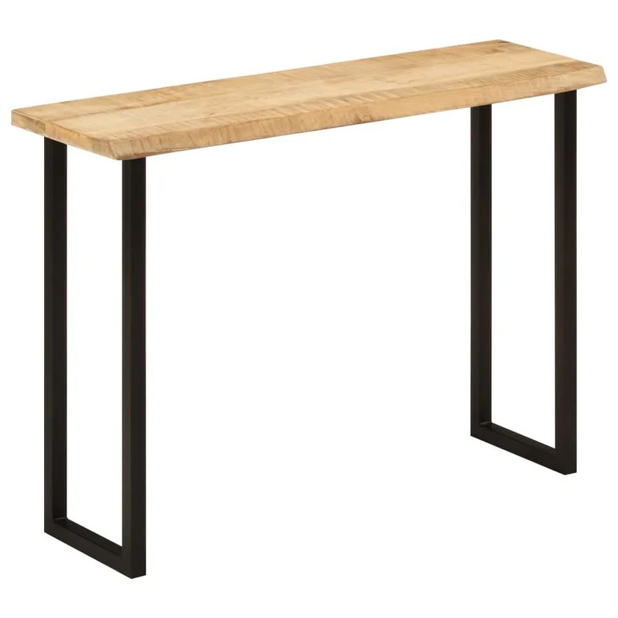 Table console à live edge 105x33x76 cm bois de manguier massif - 10