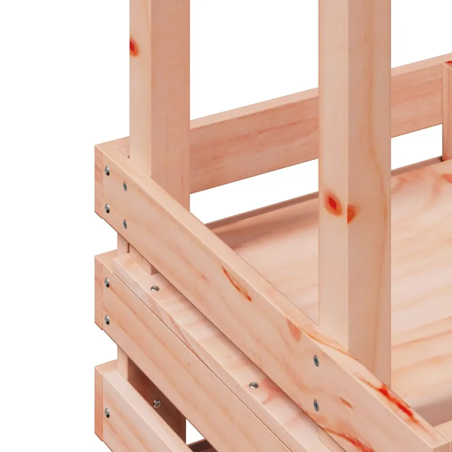 Table de bar d'extérieur et toit 112,5x57x195,5 cm bois massif - 7