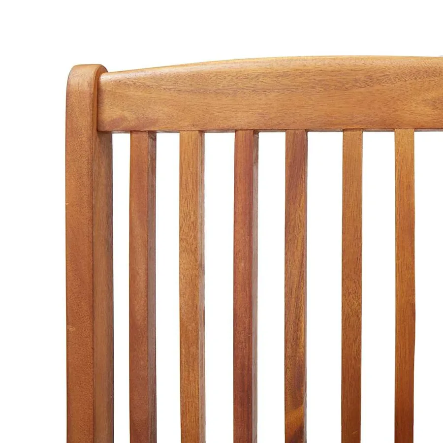 Ensemble à manger de jardin 5 pcs Bois d'acacia solide - 8
